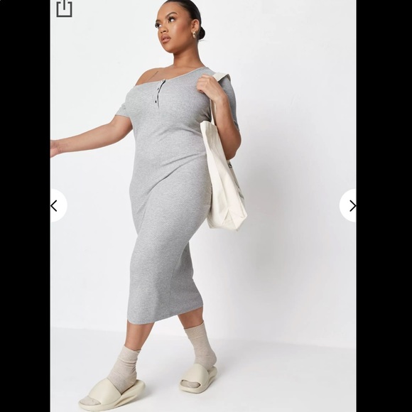 Off The Shoulder Midi Dress - Picture 1 of 6